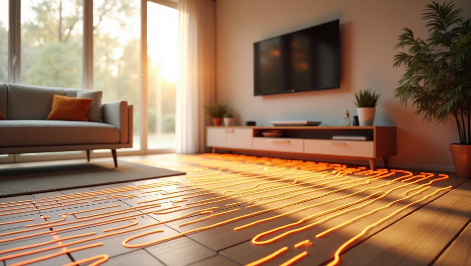 Floor heating background